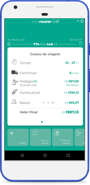 resultados WebRouter GO tarifas de pedagio ailog tecnologia